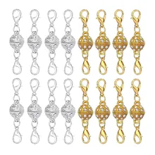 

1pc Round Crystal Magnetic Clasps Bling Rhinestone Ball Magnetic Lobster Clasp Converters for Bracelet Necklace Closures Making