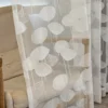 1pc Embossed Leaf High Precision Embroidered Gauze Curtains for Living Room Finished Window Curtains for Bedroom 3