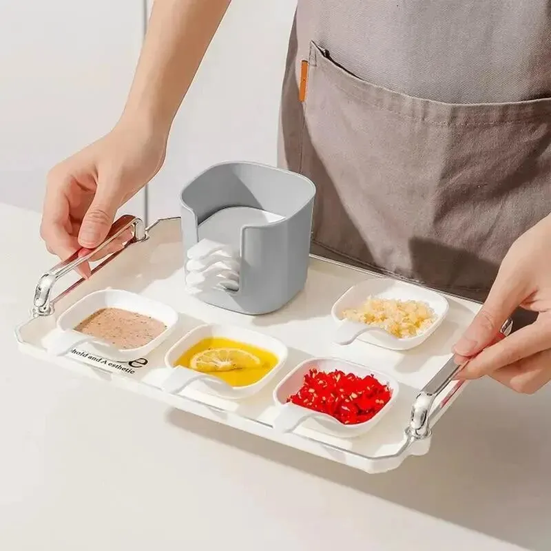 Sauce Serving Bowls with Storage Box 6 Pieces for Candy Dessert Appetizer Nuts Seasonings