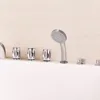 Whirlpool Bathtub Massage Rectangular Water Jet Niche Soaking SPA Double Ended 72 X 48 Inch Independent Bathtub Bathroom Fixture 5