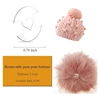 Removable Pom Poms Buttons For Hats, Pom Pom Holder Knitted Hat Making Fastener Tools, Pompom Holders 6