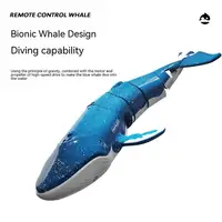Remote Controlled Whale Simulation Water Boat Electric Summer Water Shark Diving Water Spray Boy Toy 2