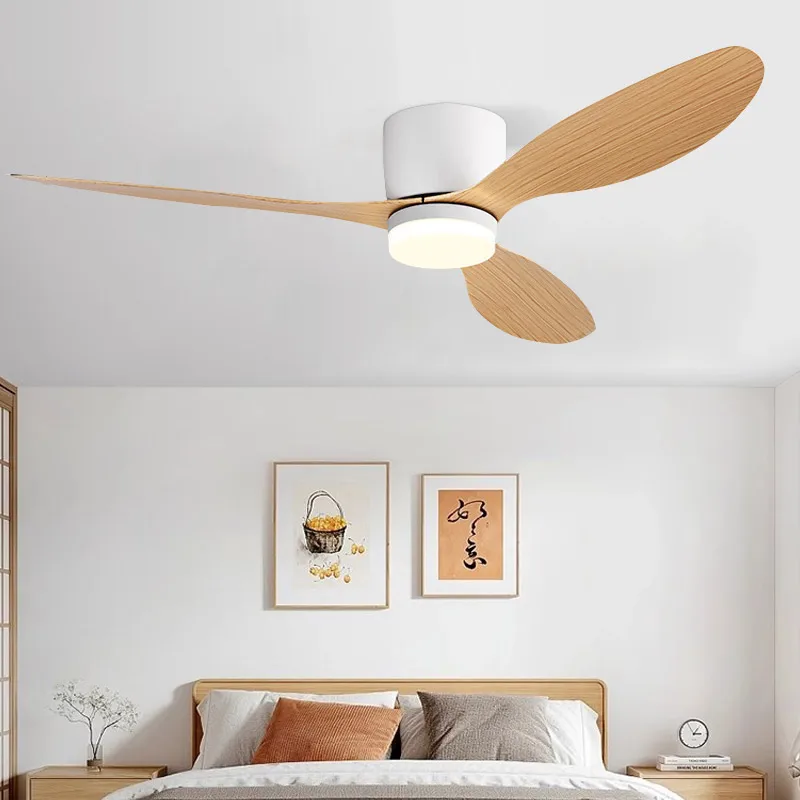 LED Light DC Motor Modern Ceiling Fan Kitchen Living Room Dining Room Household High Air Volume Remote Control Pendant Light 4
