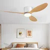 LED Light DC Motor Modern Ceiling Fan Kitchen Living Room Dining Room Household High Air Volume Remote Control Pendant Light 4