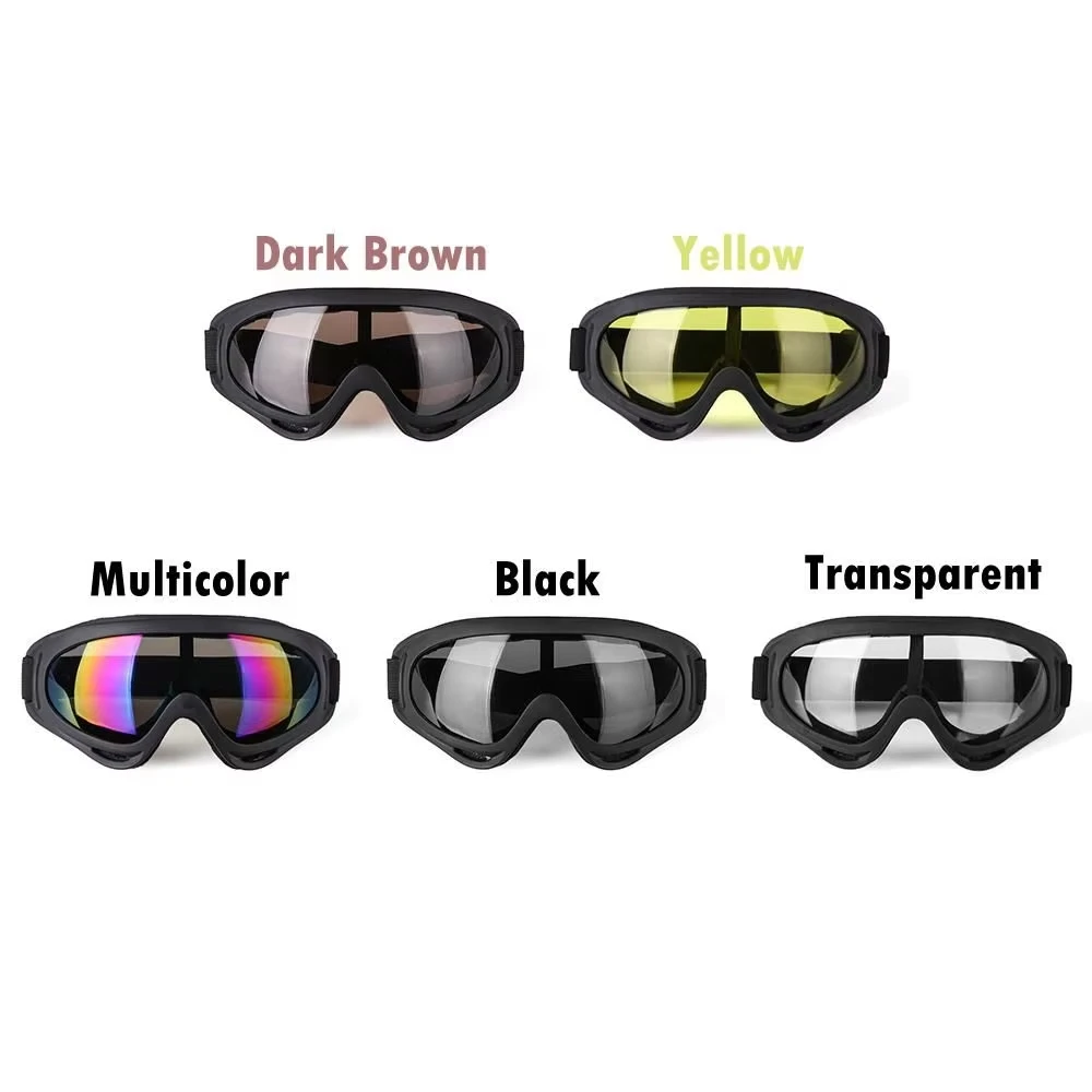 DIZETION 1Pc Winter Windproof Skiing Glasses Goggles Outdoor Sports Eyewear Glasses Ski Dustproof Cycling Lens Frame Sunglasses 5