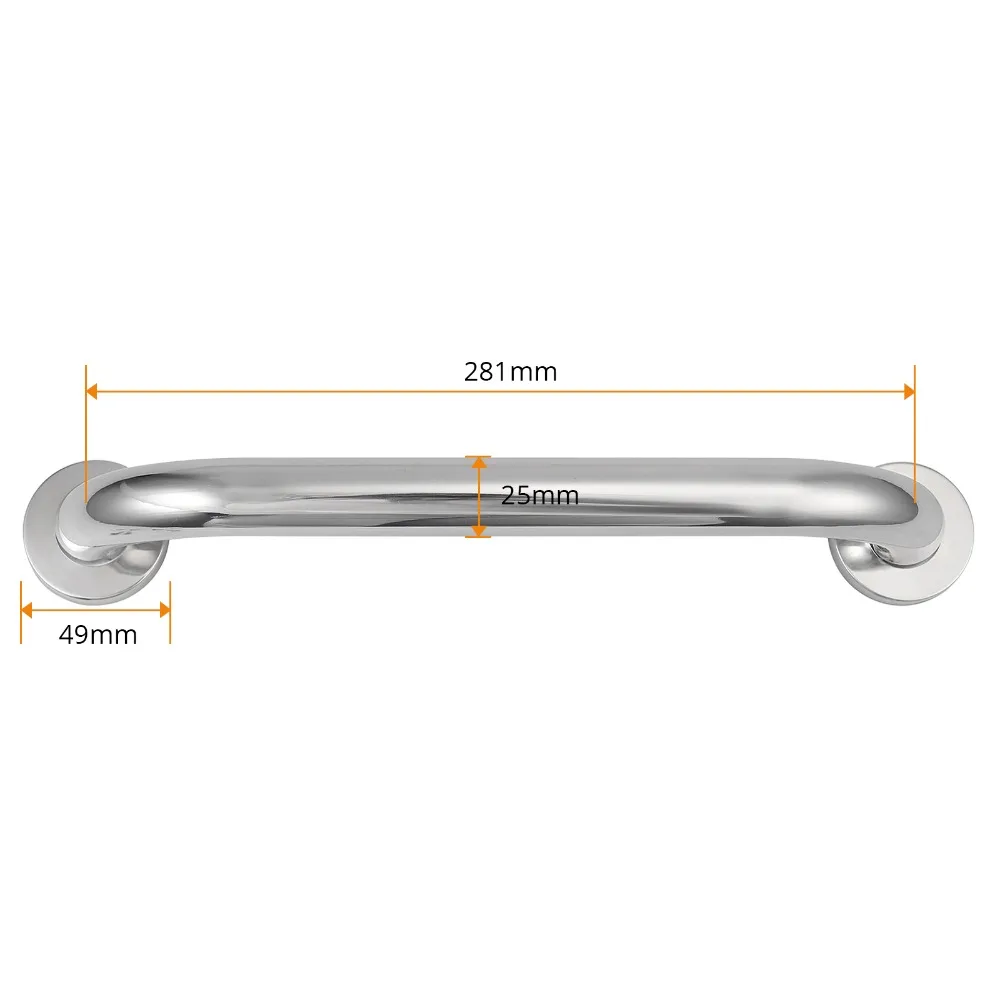 Description Picture 3 of itemJUSTOOL Stainless Steel Anti-Slip Safety Shower Bath Grab Bar Bathroom Wall Grip Handle Towel Rail Hand Grip Toilet Bar