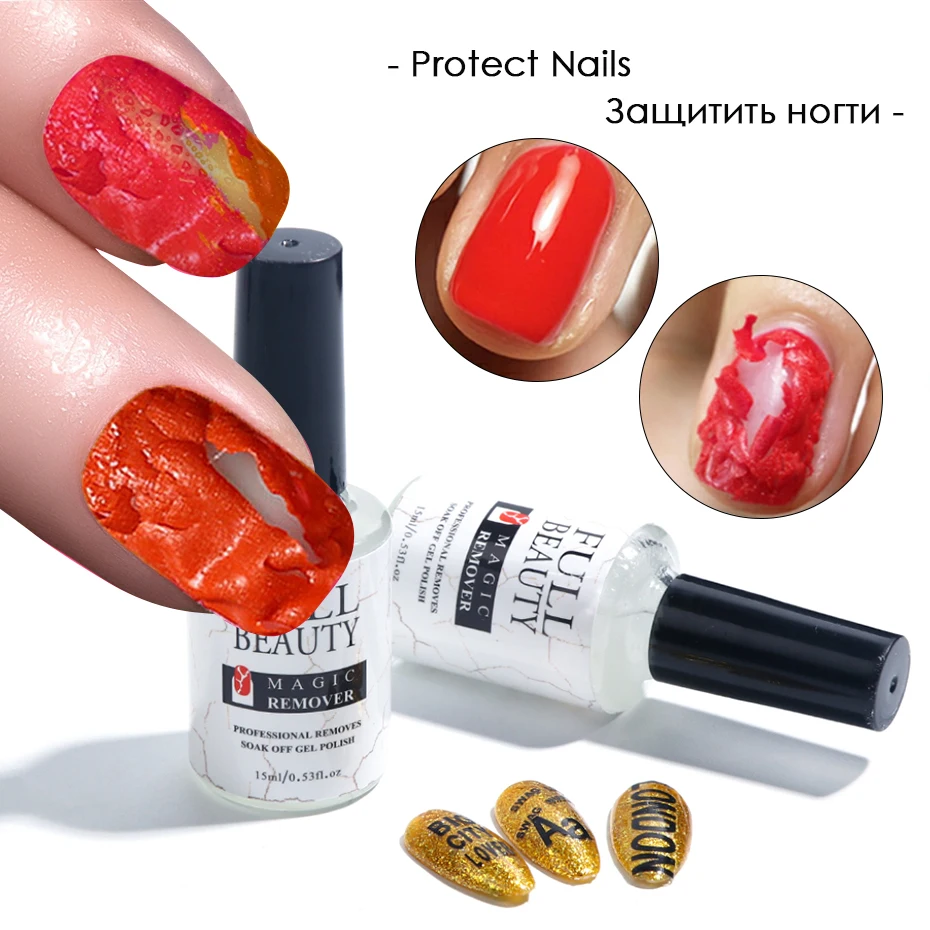 15ml Burst Magic Degreaser For Manicure Nails Gel Polish Remover Lint-free Wipes Acrylic Soak Off Cleaner Nail Lacquer nail polish remover nail gel remover nail polish remover wipes