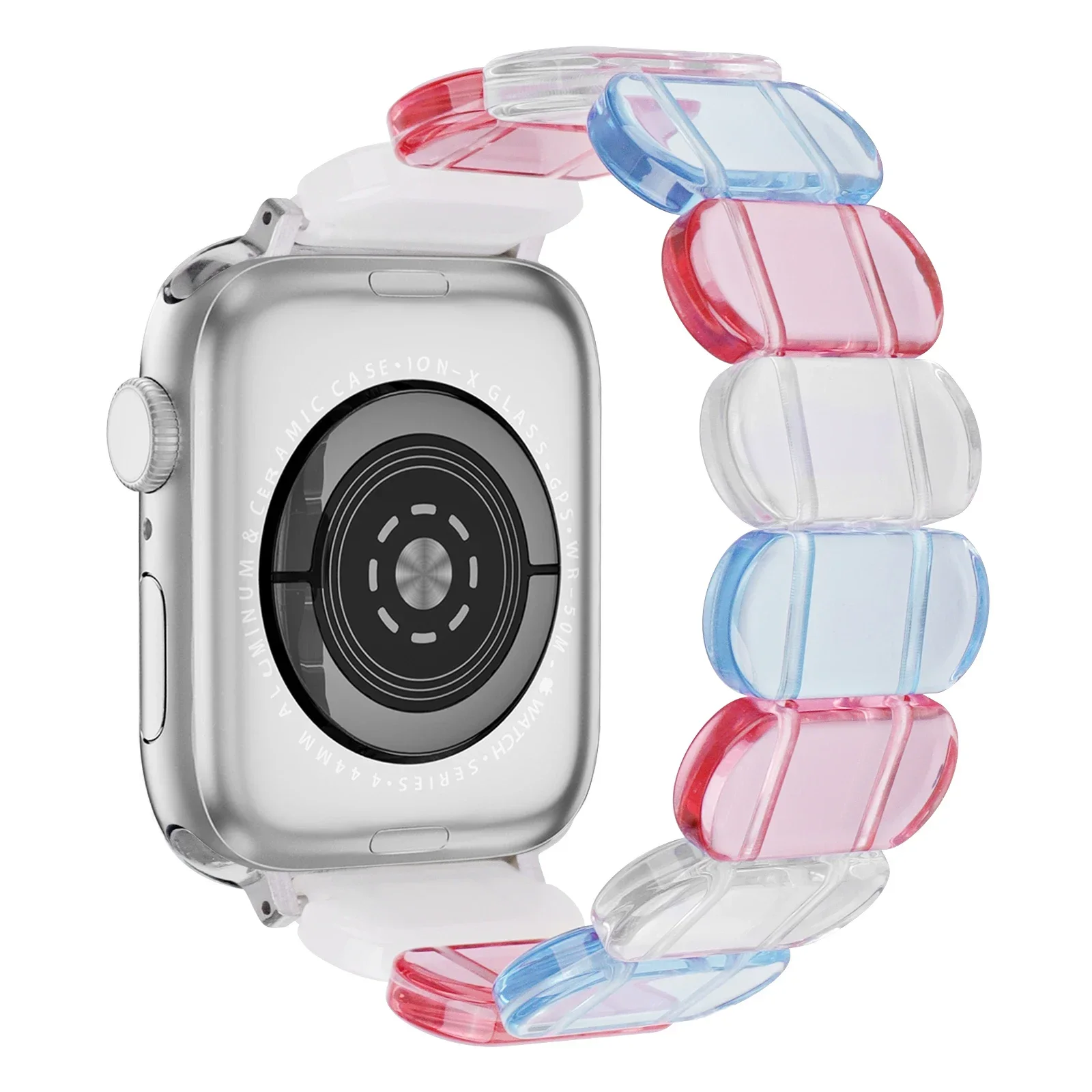 รูปสินค้า สายรัดข้อมือ Apple Watch ยืดหยุ่น เรซิ่น สำหรับ 45/44/42/40/38 มม.