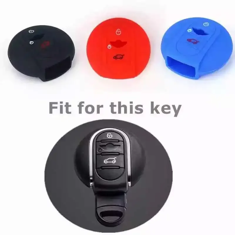 Key Case Cover Silicone Car Key Cover Case Flip Remote Key Skin Holder Protector Shell For BMW Mini Cooper Countryman Clubman F54 F55 F56 F60