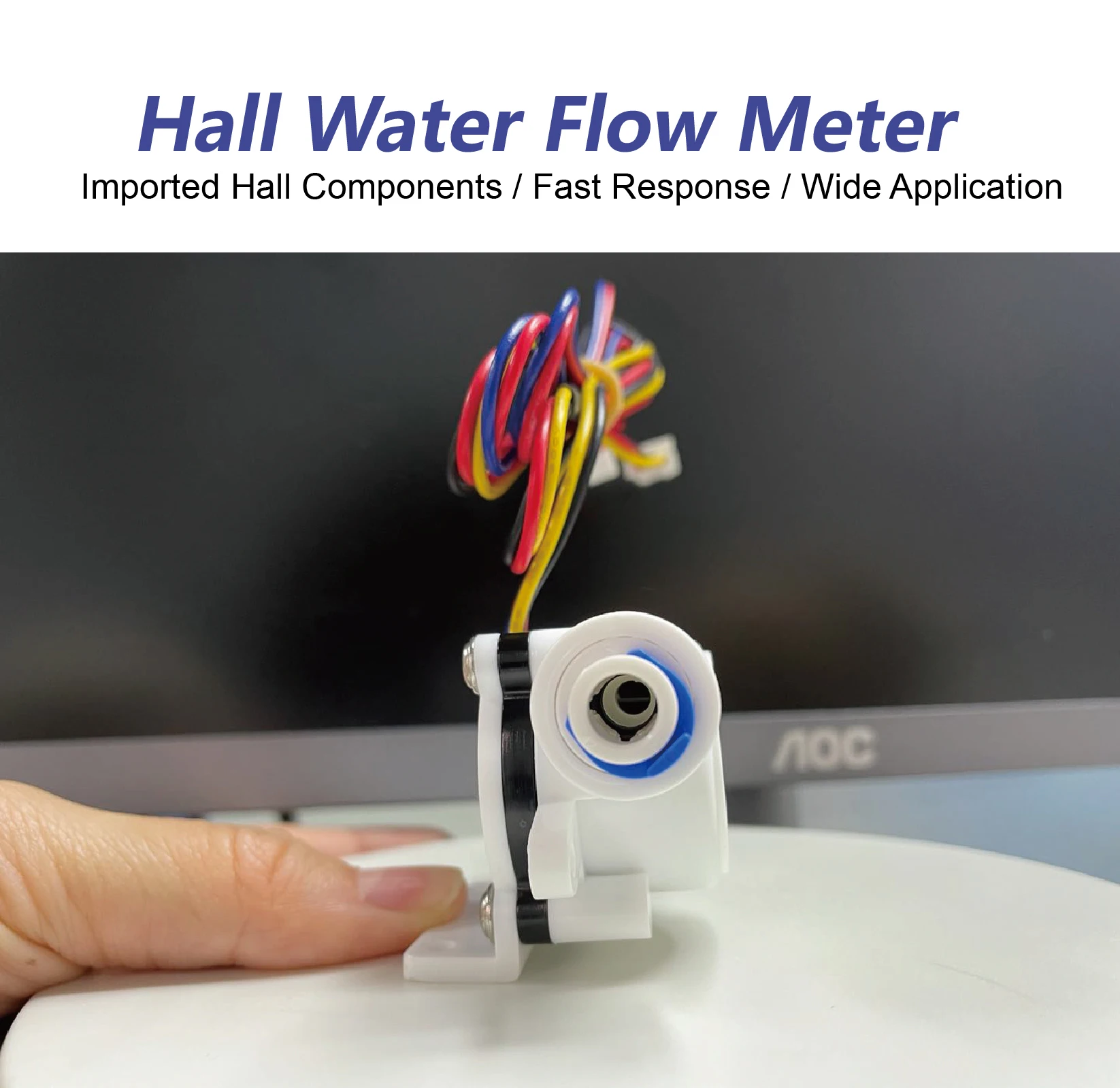 MH-01 MH-02 Water Flow Sensor TDS Hall Effect Flowmeter Quick Connect Temperatur