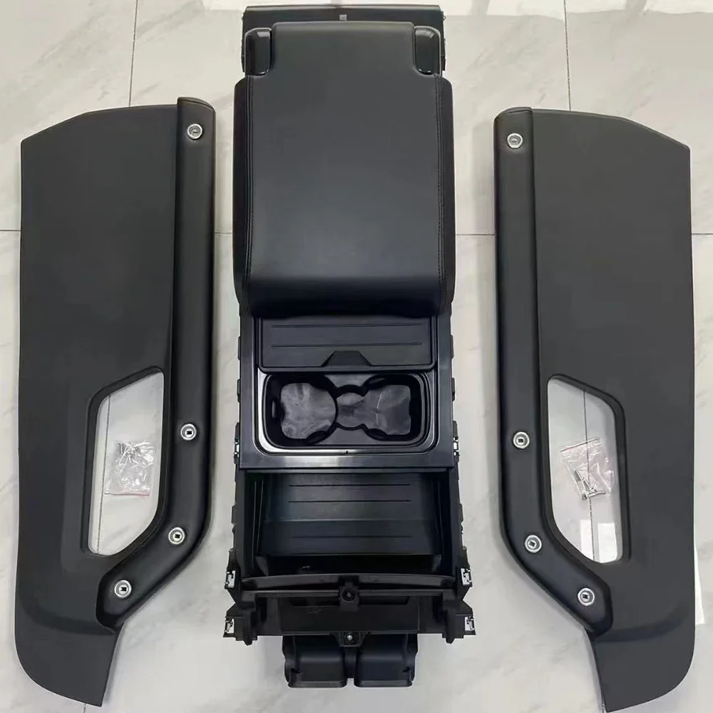 2022 Nuovo Design Cubby Box E Portabicchieri Nero Per Land Rover Defender E Serie