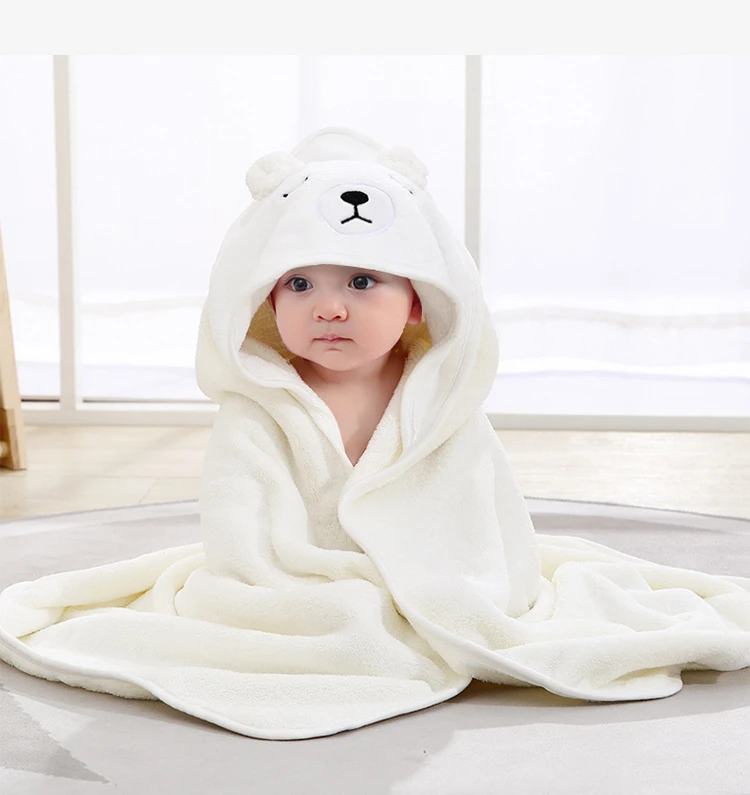 Newborn Baby Fleece Blanket Bath Towel for Girls