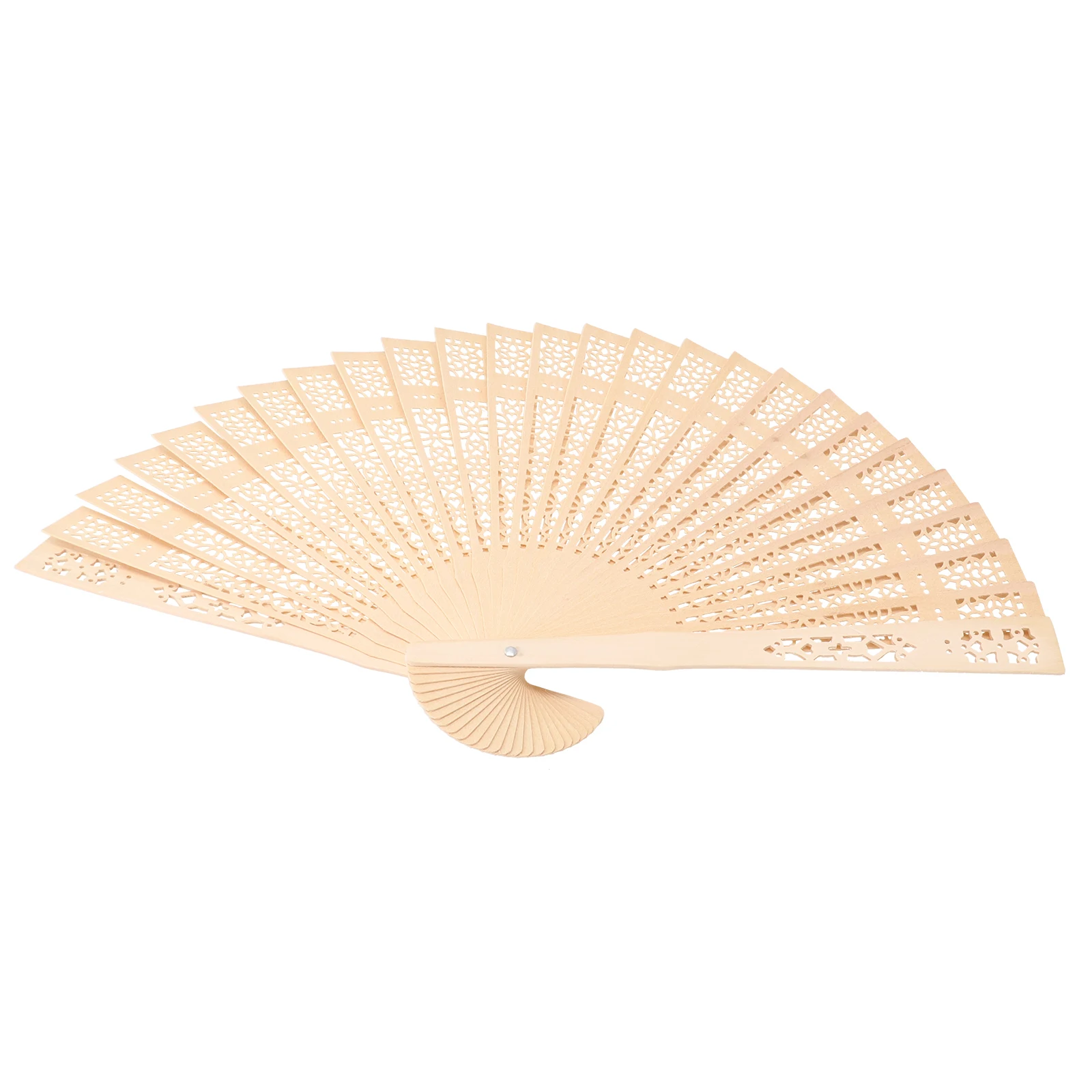 

Vintage Sandalwood Folding Hand Fans for Ladies Durable and Exquisite Ideal for Hot Weather and Home Decoration