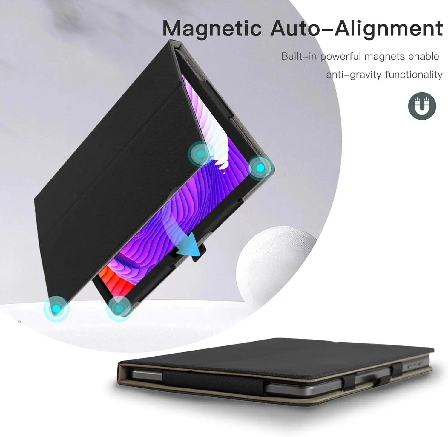 Premium PU Leather Tablet Case with Stylus Pen Loop Holder