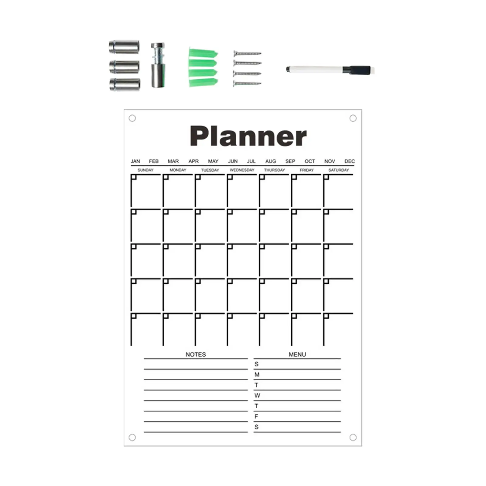 Acrylic to Do List Whiteboard Reusable for Office living Room