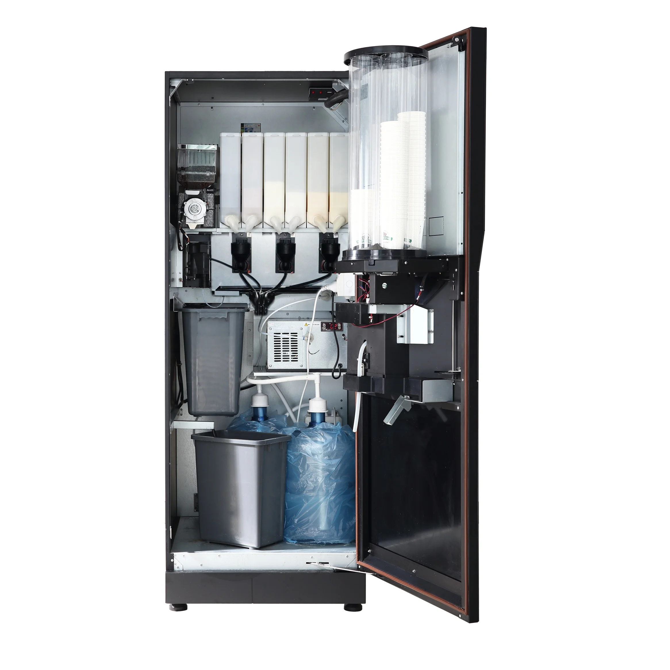 Convenient And Fast Coffee Vending Machine Ice Cubes/hot Bean To Cup Coffee Automatic Instant Coffee Powder Vending Machines 3