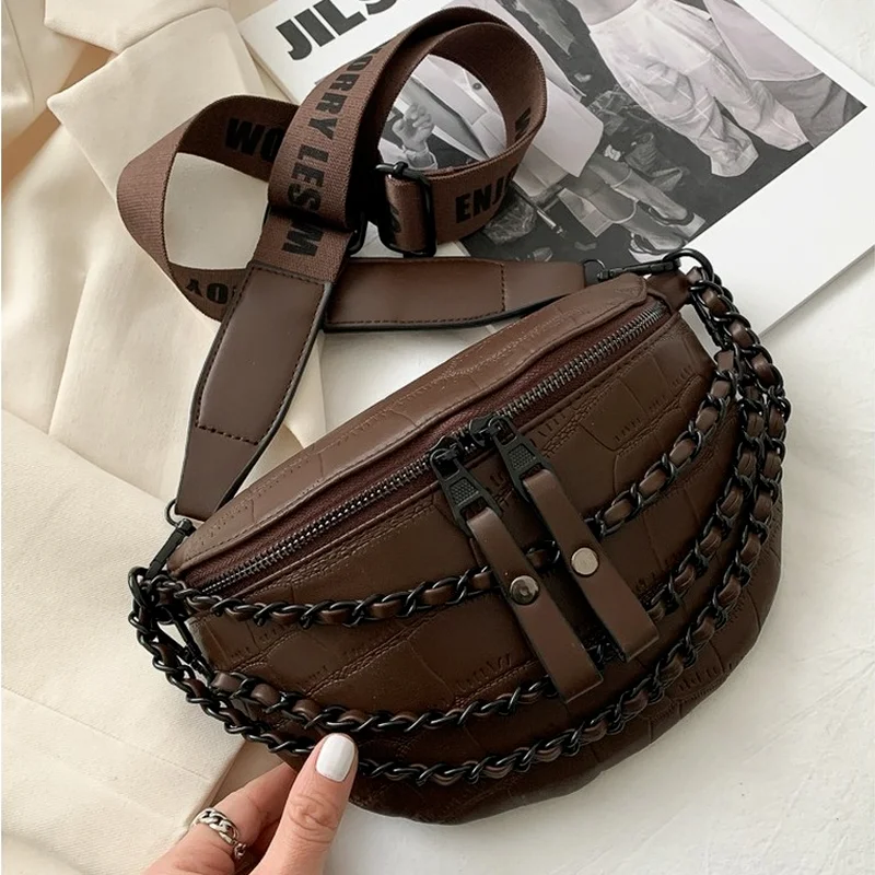 Source Most popular men waist bag leather OEM fashion casual fanny pack  black PU leather belt bag men waist bag on m.