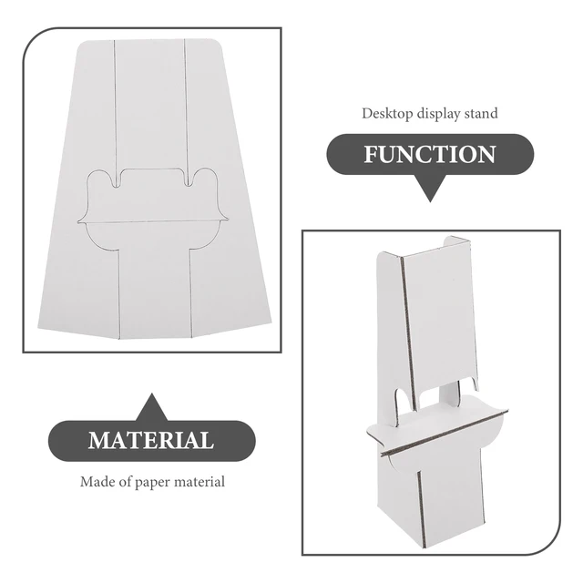 12 Pcs Cardboard Display Easel Stands for Picture Frames Posters Greeting Card Stand Portable Desktop Mini Frames 5