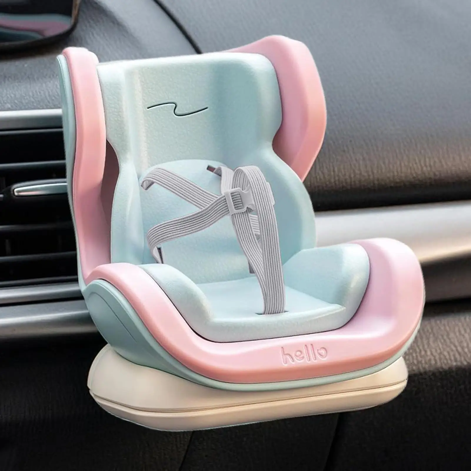 car Air Vent Doll Car Seat Display Chair For 10-17cm Doll Model Doll Car Seat Deco Mini Car Seat Auto Interior Ornament For Doll