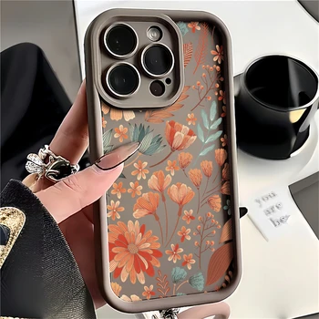 화웨이 P50 매트 스킨 실리콘 케이스, P40 라이트 P30 P20Pro 메이트 30 프로 40 20 프로용, 충격 방지 보호 플라워 백 폰 커버