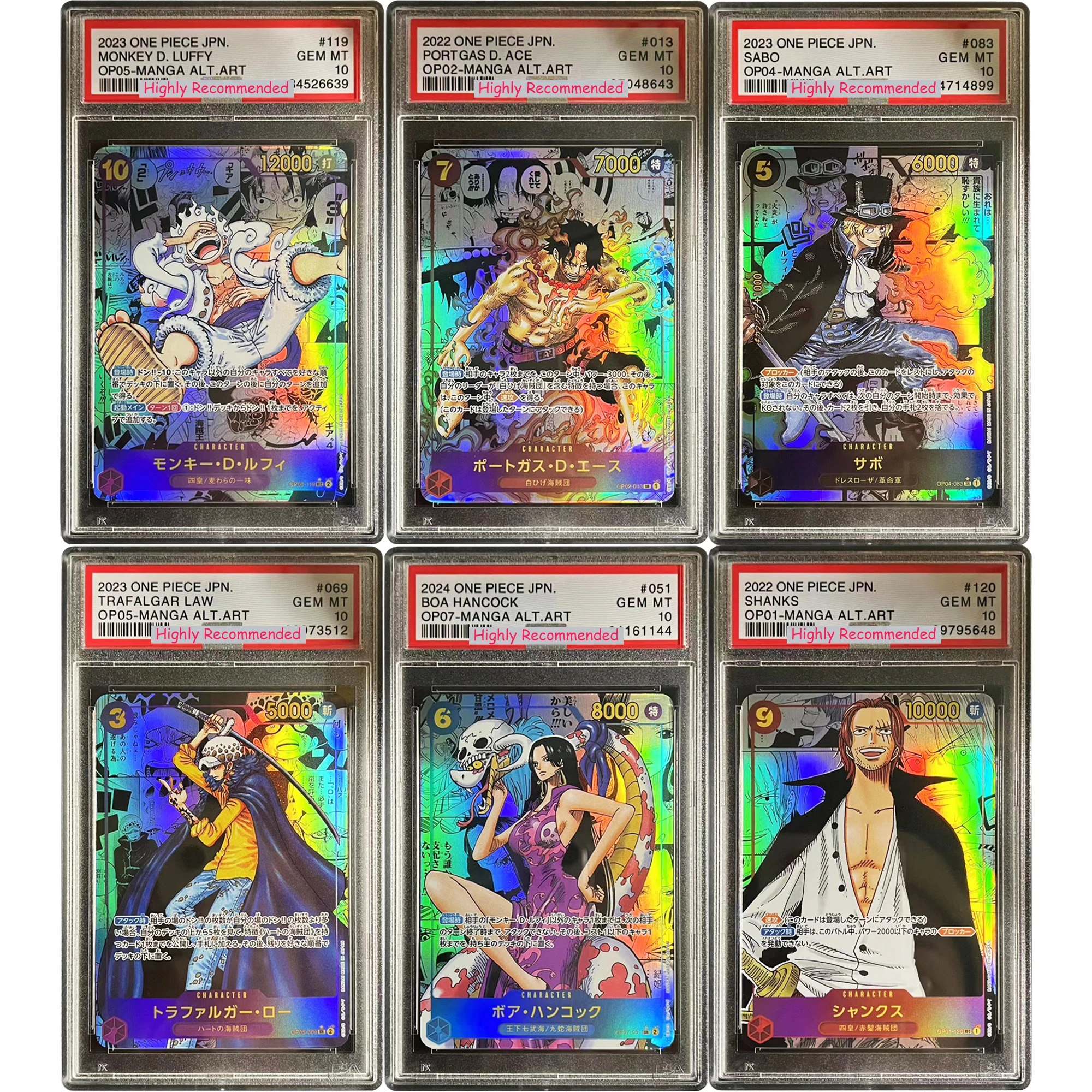 

OPCG цельный Луффи Эйс Сабо Хэнкок Чоппер коллекционная карточка Сделай Сам копия версия 10 очков рейтинг карточка аниме Игра карточка подарок игрушка