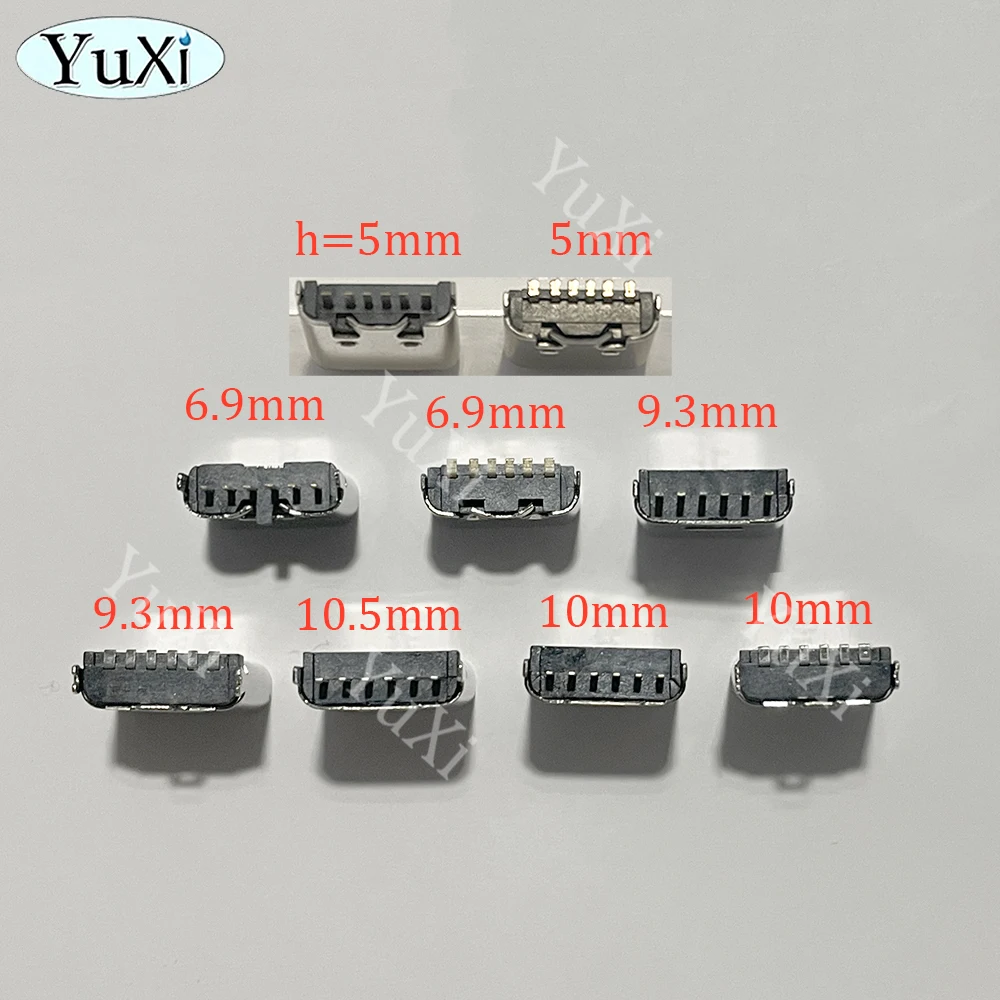 10-Pack USB Type-C Vertical Female Sockets - Fast Charge High-Speed Connectors