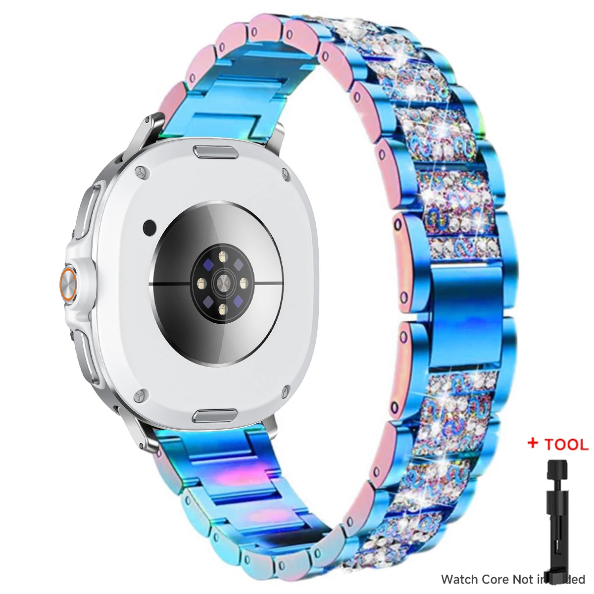 Elegant Diamond Stainless Steel Bracelet