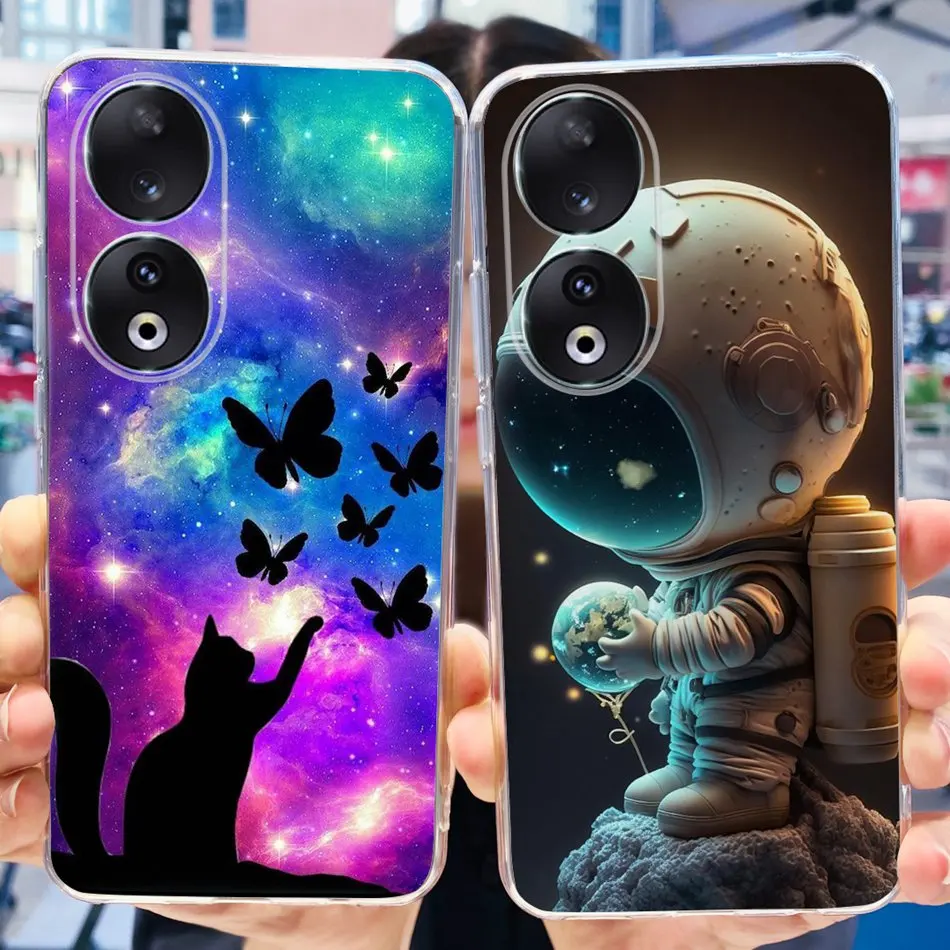 Elegant Flower Butterfly Pattern Soft Silicone TPU Phone Case
