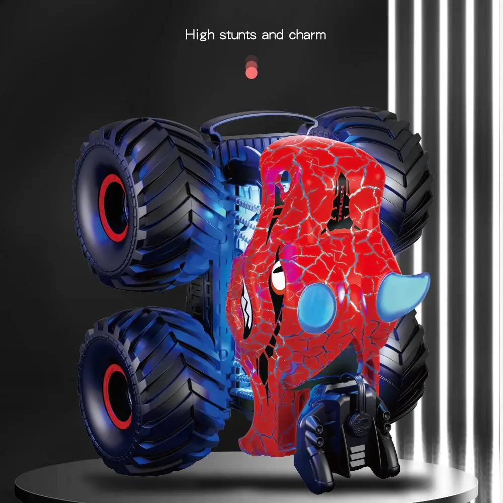 RC Car 2.4G Remote Control Dinosaur Cars Stunt Standing Spray Musical Light Effect High Speed Vehicle Children Toy Kids Gift Set 5