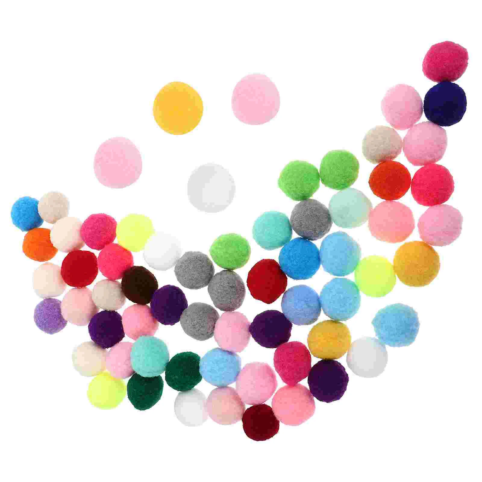

70pcs Cat Toy Balls Cat Fuzzy Balls Interactive Cat Toys Indoor Cats Plush Ball Toys