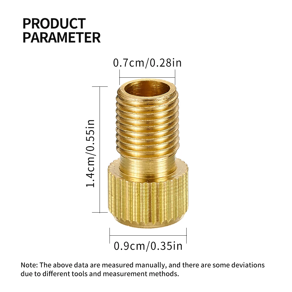 VXM Bicycle Wheel Tire Transfer Valve Adapter French Mouth To AV Road Bike Copper FV Pump Valve Cap Cycling Tyre Accessories