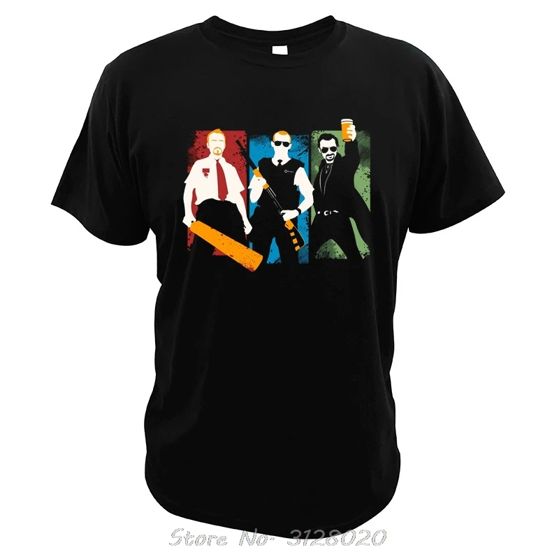 Three Flavours Cornetto Trilogy T Shirt Shaun Of The Dead Men