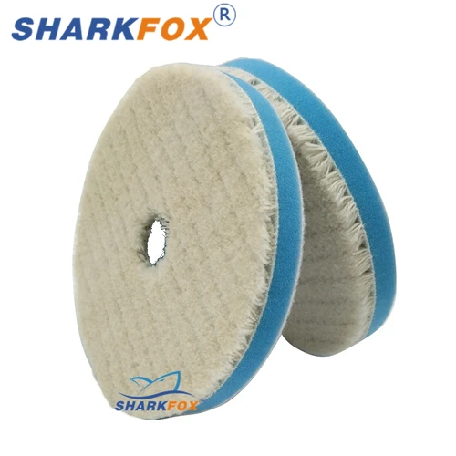 자동차 스크래치 제거용 버퍼 모직 연마 패드, 일본 연마 양모 패드, 5 인치 (125mm), 6 인치 (150mm), 7 인치 (175mm) 3