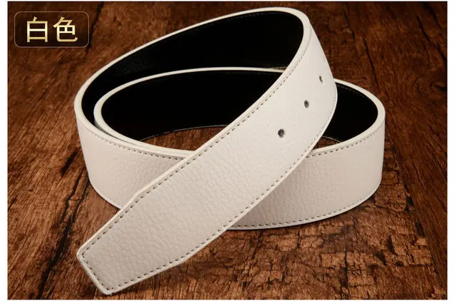 Luxury Brand Belts for Men High Quality Buckle Male Strap Genuine Leather Waistband Ceinture No Buckle 3.8cm Belt Fashion Belt black leather belt Belts