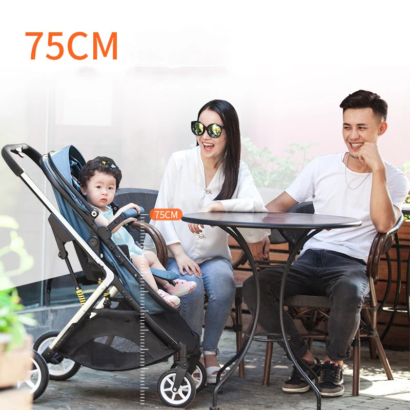 New Baby Stroller Cute Cartoon Dinosaur Baby Cariage High Landscape Foldable Stroller Bassinet Puchair Carry on Pram