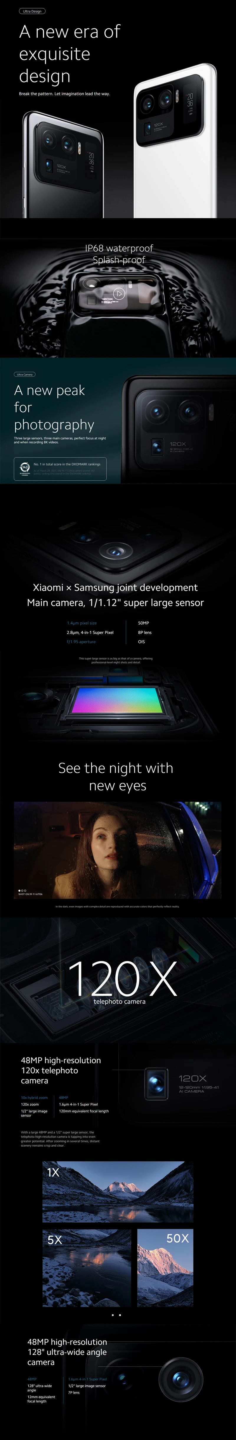 Global firmware Xiaomi 11 Ultra 5G Smartphone HyperOS 1.0