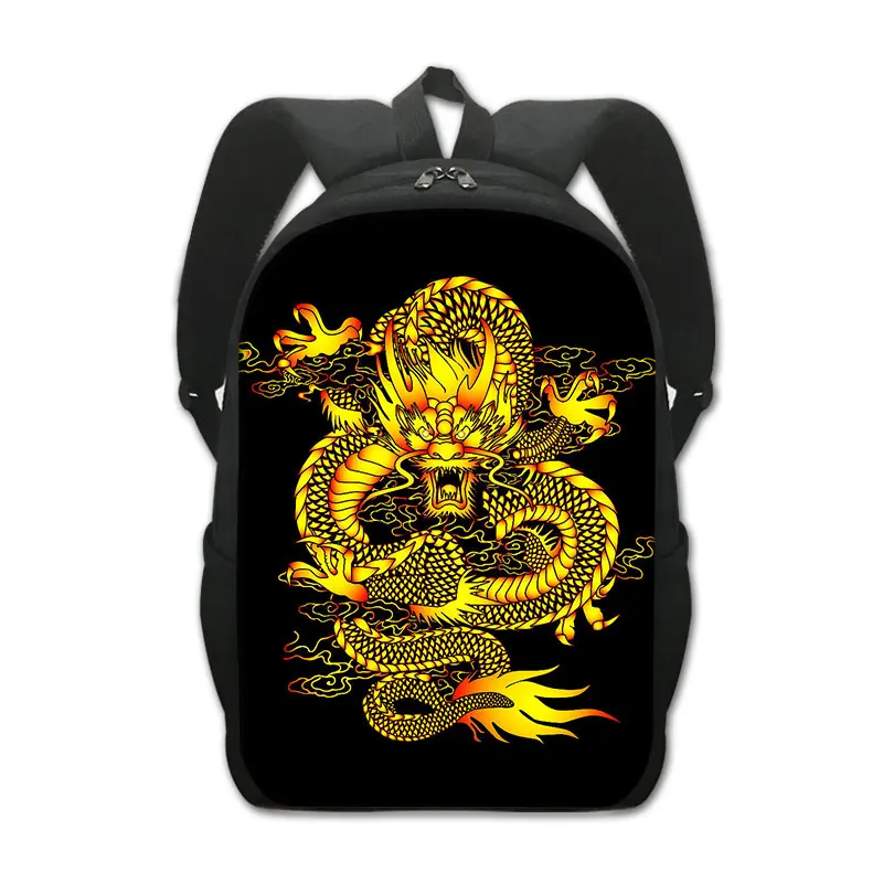 

Gothic Asian Dragon Backpack for Kids Boys Girls School Bags 16 Inch Large Capacity Bookbag Sport Travel Daypack Laptop Rucksack