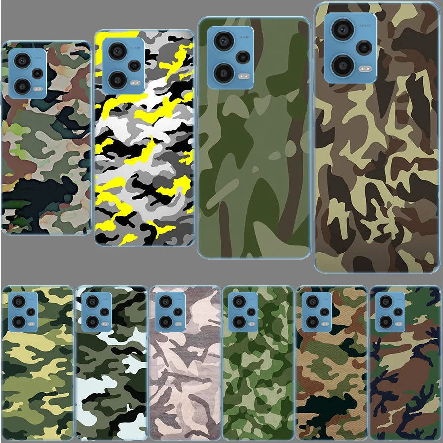 Fashion Color Trend Camouflage Color Camo Case Per Xiaomi Redmi Note 12 Pro 11 Pro Plus 12S 11S 11T 11E 10 5G 10S 9S 9T 9 8T 8 7