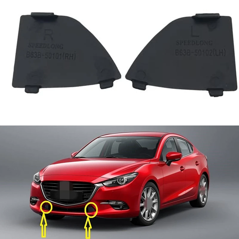 B63B-50-101 앞 범퍼 견인 후크 아이 커버 그릴 캡 마즈다 3 2017-2018 에 대 한 B63B-50-102
