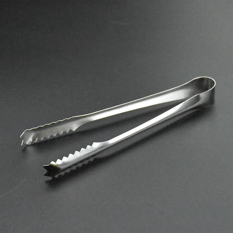 Stainless Steel Ice Tong, BBQ & Party Bar Tool, Bread & Food Clamp, 15/19/21.5cm