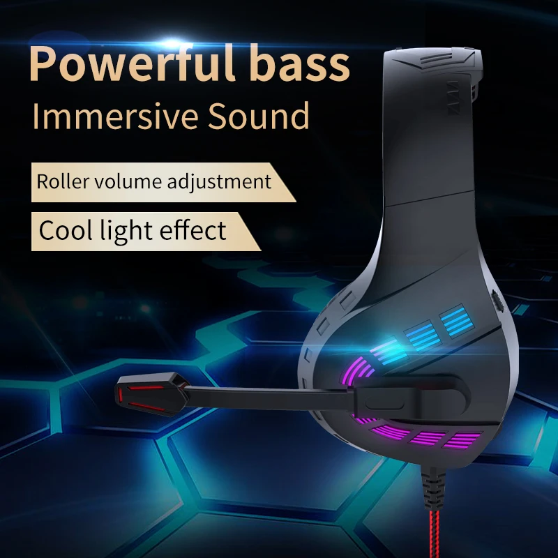 G4 Gaming Headset with Noise Canceling Microphone Stereo Surround Sound for PS5 PS4 Xbox One PC Laptop Mac Computer PC