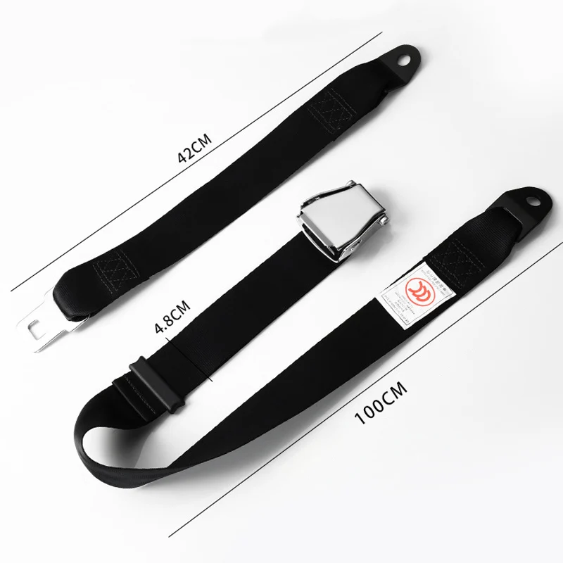 Two-Point Aircraft Safety Belt for Cars Buses Sightseeing Vehicles High-Speed Rail Aviation Seat Safety Waist Belt Accessories - 6