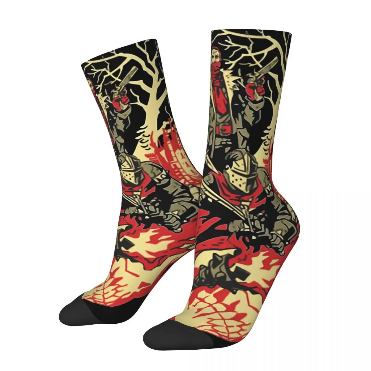 

Funny Crazy compression Roguelike Game Sock for Men Hip Hop Harajuku Darkest Dungeon Game Happy Quality Pattern Printed