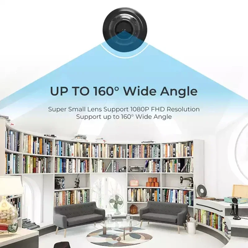 1080P HD Mini WiFi Camera Night Vision Motion Detection Video Camera Home Security Camcorder Surveillance Baby Monitor IP Cam 3