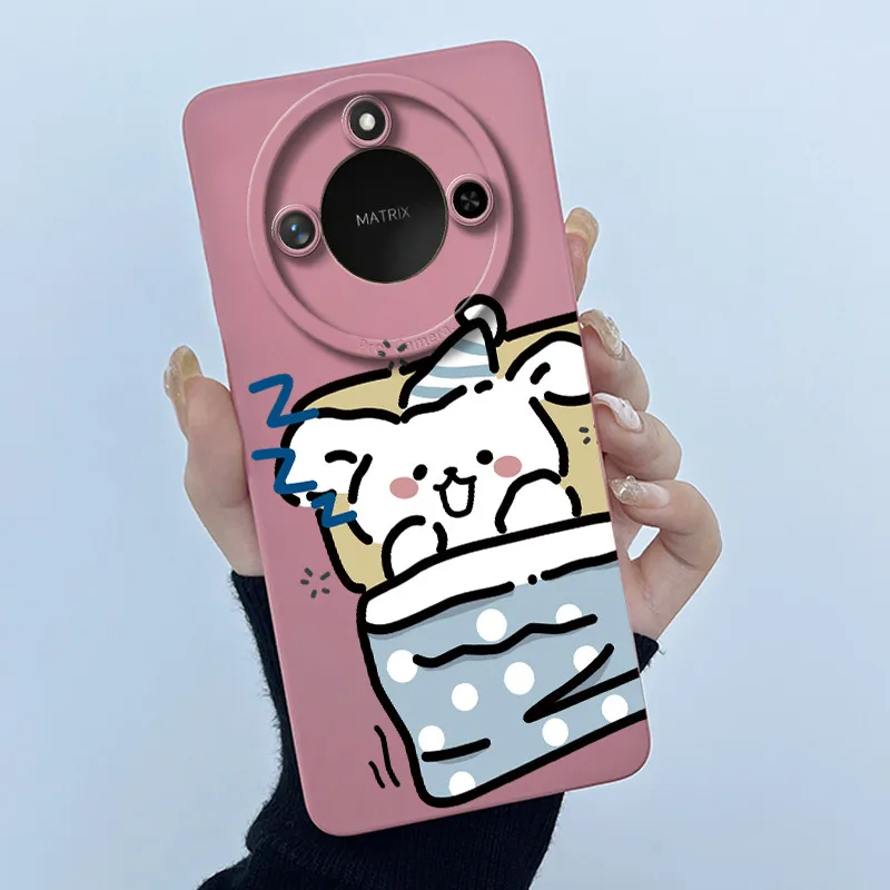 For Honor X9C Smart Phone Case X9cSmart Funda Soft Silicone Sweet Fashion Painted Cartoon Boys Girls Lovely Printed Back Cover 4