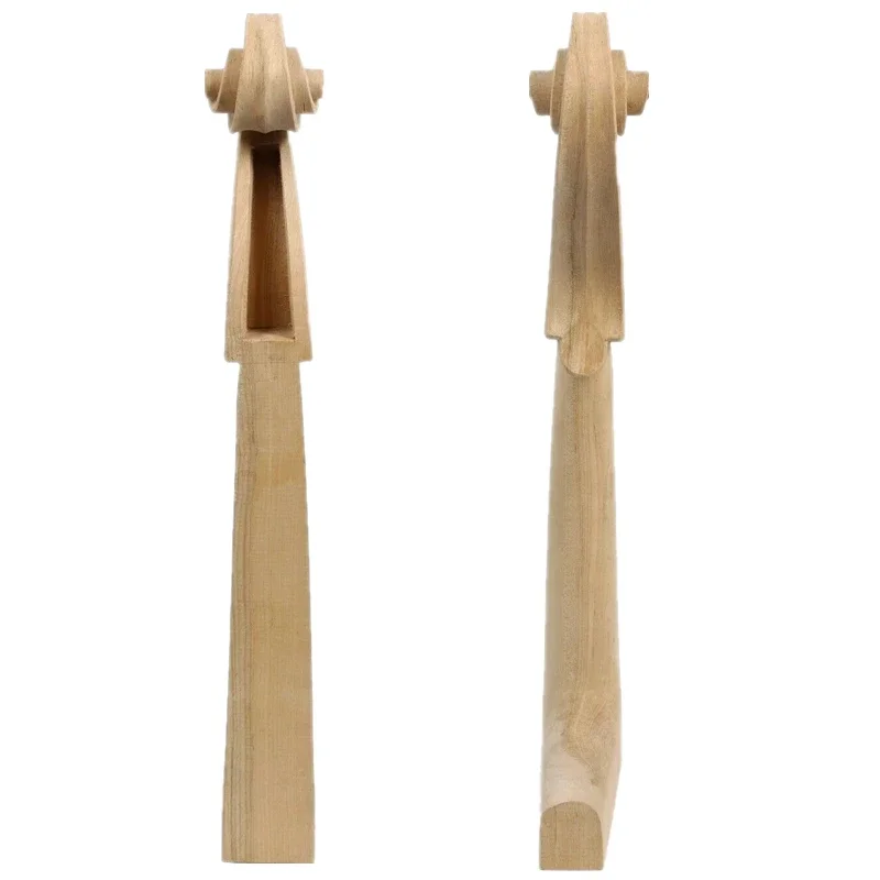 4/4，3/4，1/2，1/4 Cello Neck head High Quality Unfinished Scroll Maple Full size Unvarnished DIY Cello parts accessories