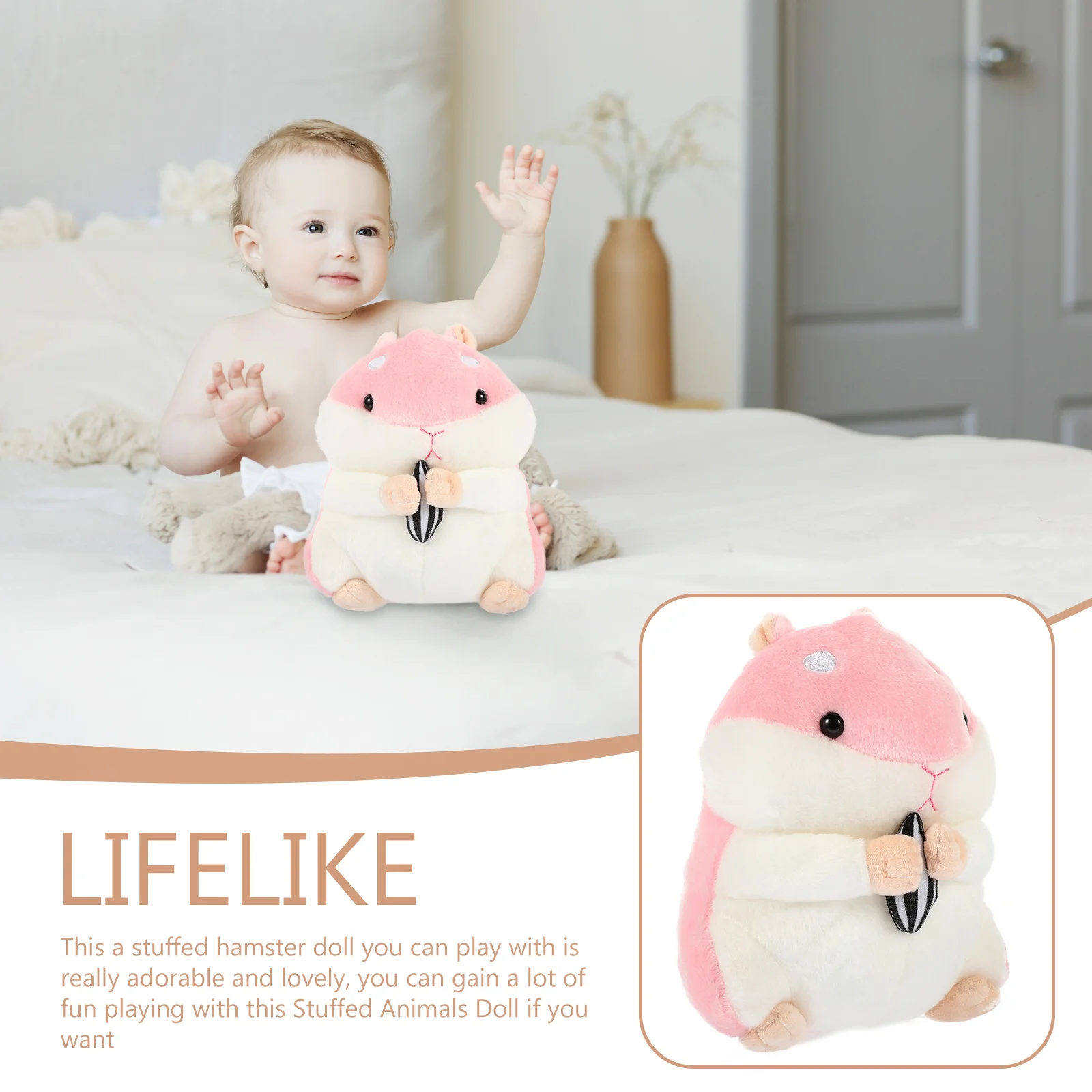 

Soft Toys for Babies Hamster Plush Hamsters Ragdolls Girls Baby Stuffed Animals Child