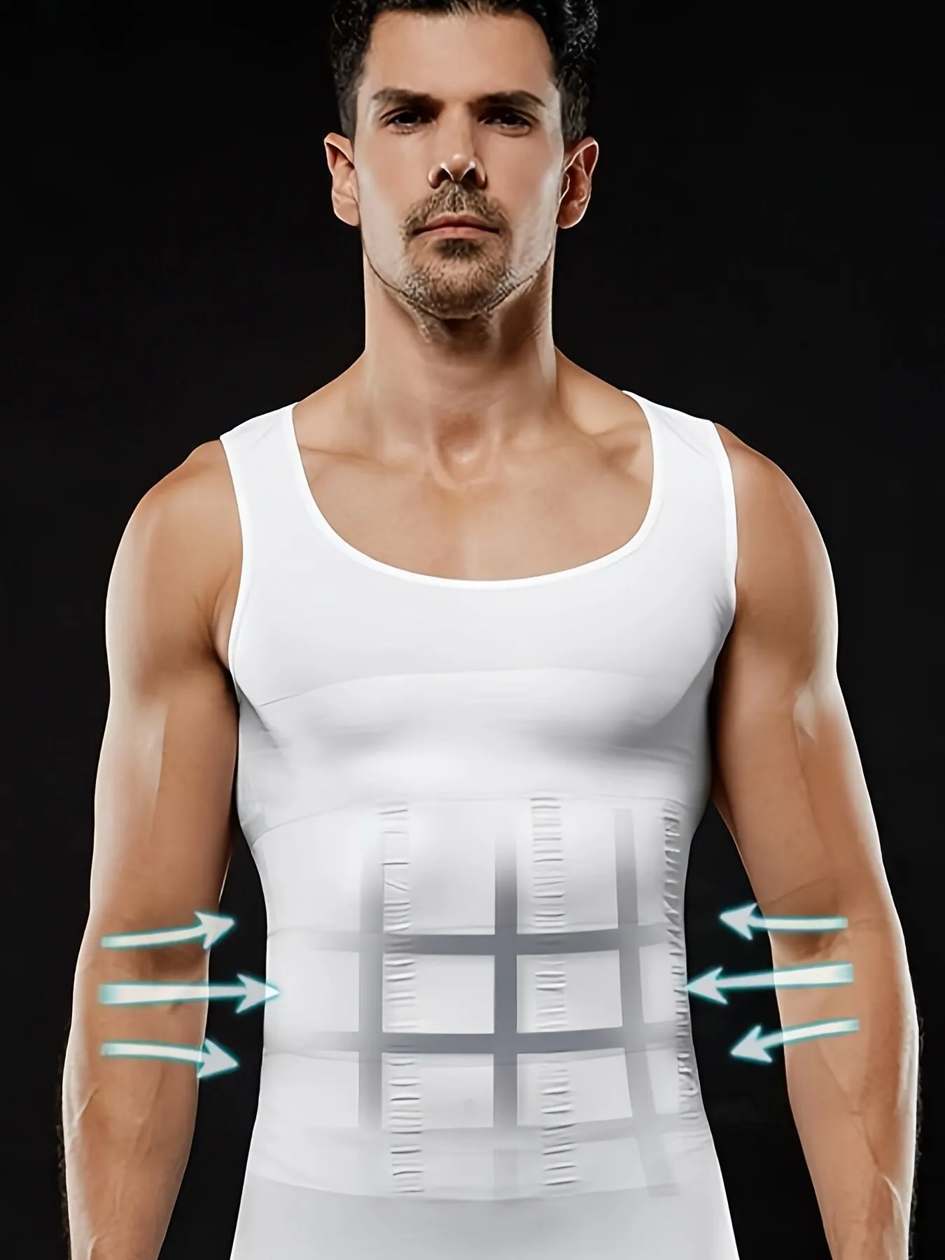 Body Shaper Men's Compression Tank Top Slimming Vest