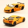 1:36 2023 Chevrolet Corvette Z06 Alloy Sports Car Model Diecast Metal Racing Vehicles Car Model Simulation Collection Kids Gifts 5