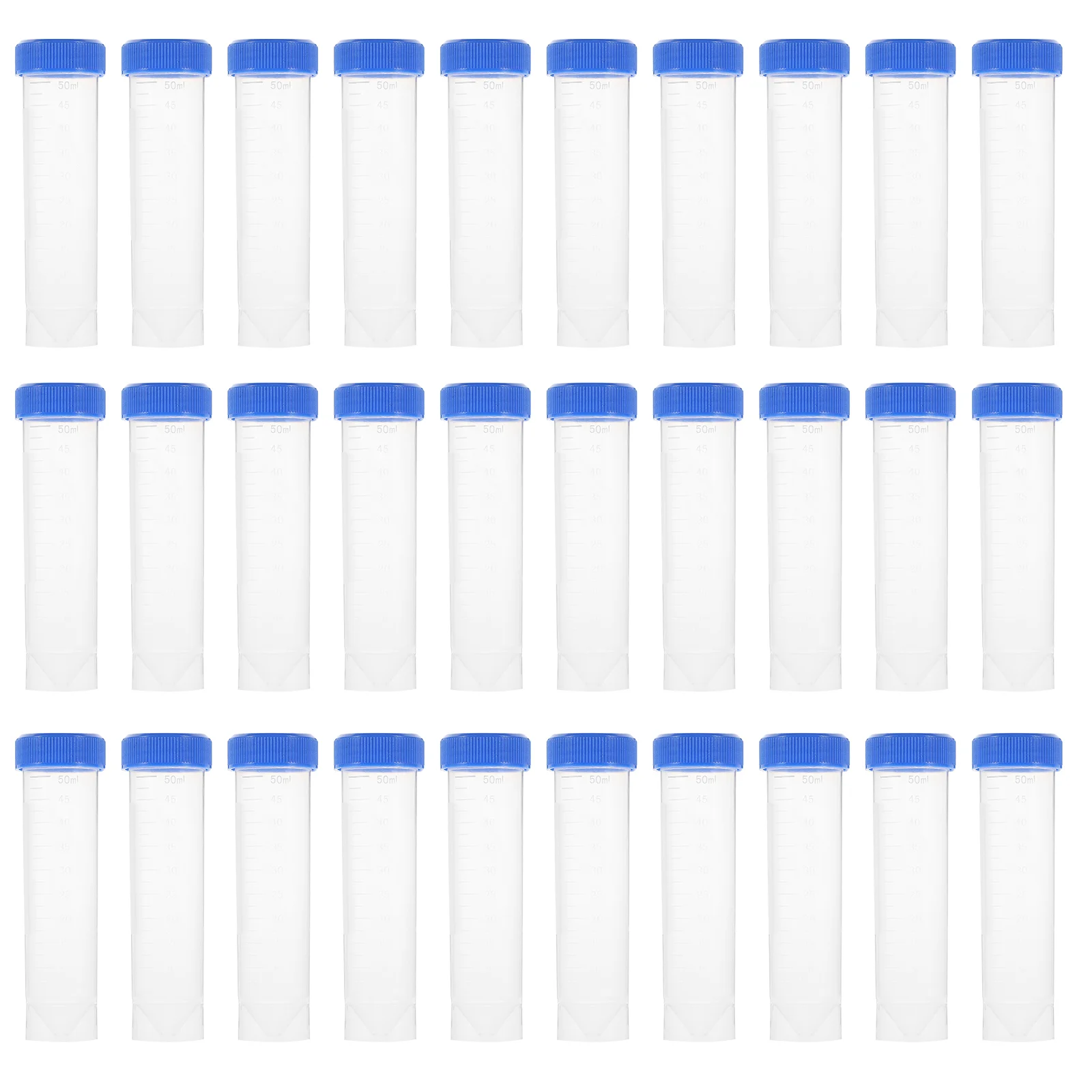 

Flat-Bottom Centrifuge Tubes Sample Plastic Centrifuge Tubes Graduated Vial Tube with Screw Caps For Laboratory